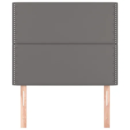 Tête de lit Gris 100x5x118/128 cm Similicuir