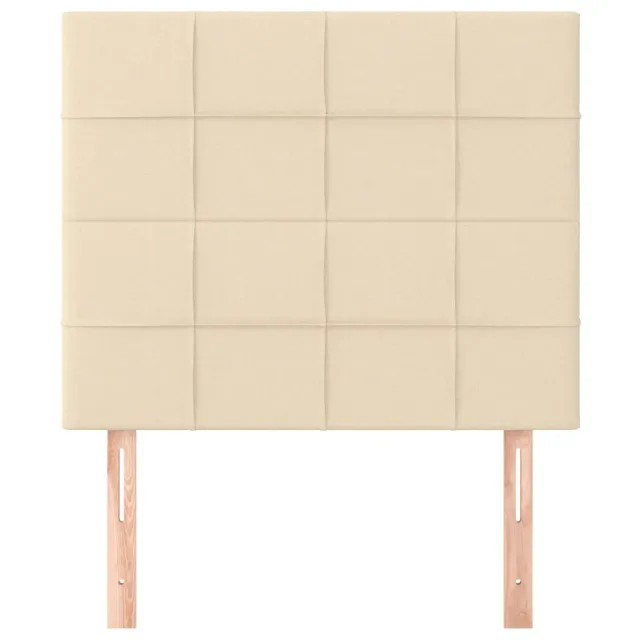 Tête de lit Crème 80x5x118/128 cm Tissu