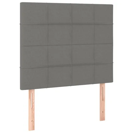Tête de lit Gris foncé 90x5x118/128 cm Tissu 2