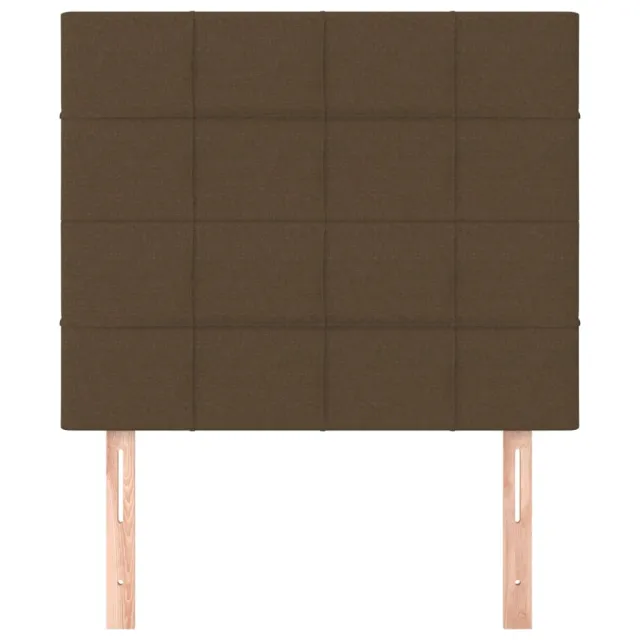 Tête de lit Marron foncé 90x5x118/128 cm Tissu