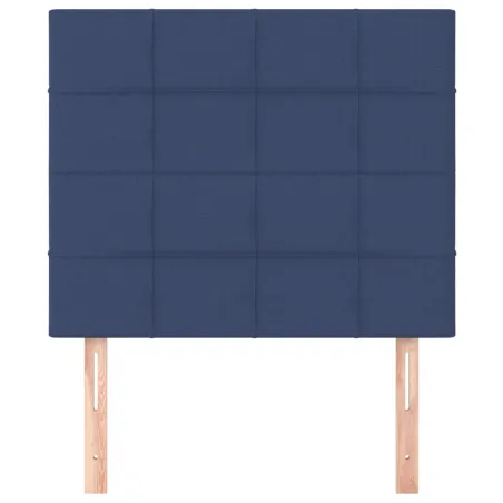 Tête de lit Bleu 90x5x118/128 cm Tissu