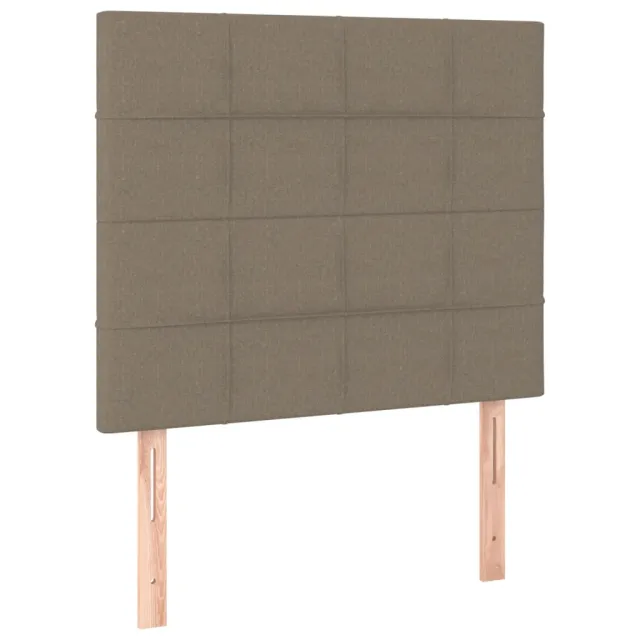 Tête de lit Taupe 100x5x118/128 cm Tissu