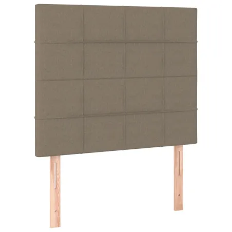 Tête de lit Taupe 100x5x118/128 cm Tissu