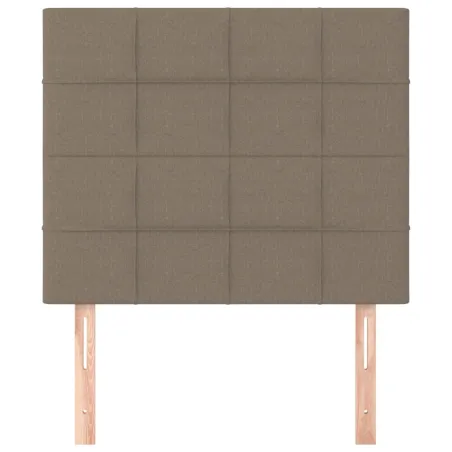 Tête de lit Taupe 100x5x118/128 cm Tissu