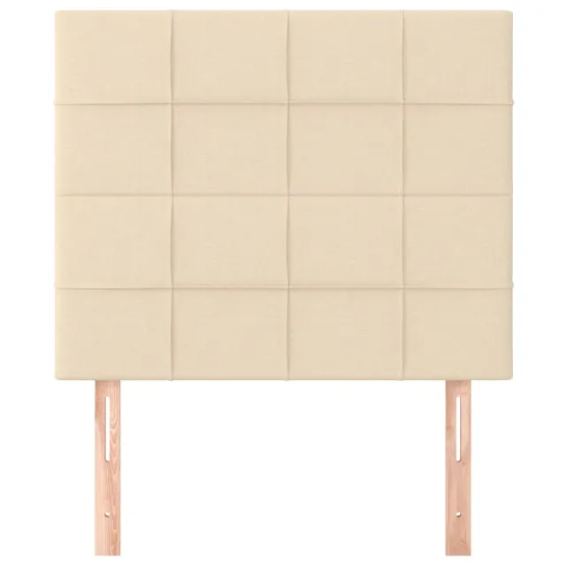 Tête de lit Crème 100x5x118/128 cm Tissu