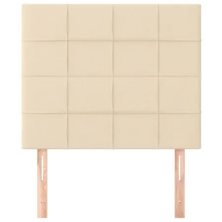 Tête de lit Crème 100x5x118/128 cm Tissu