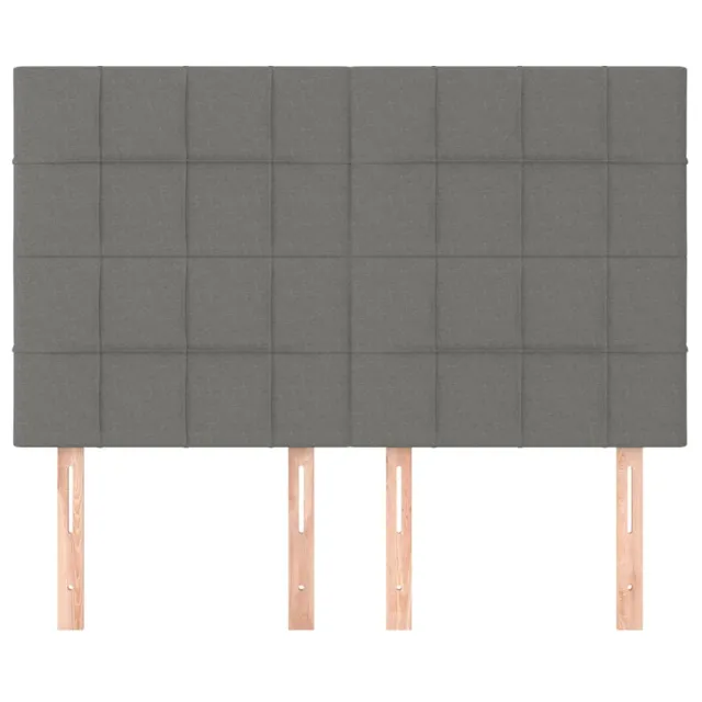 Tête de lit Gris foncé 144 x 5 x 118/128 cm Tissu