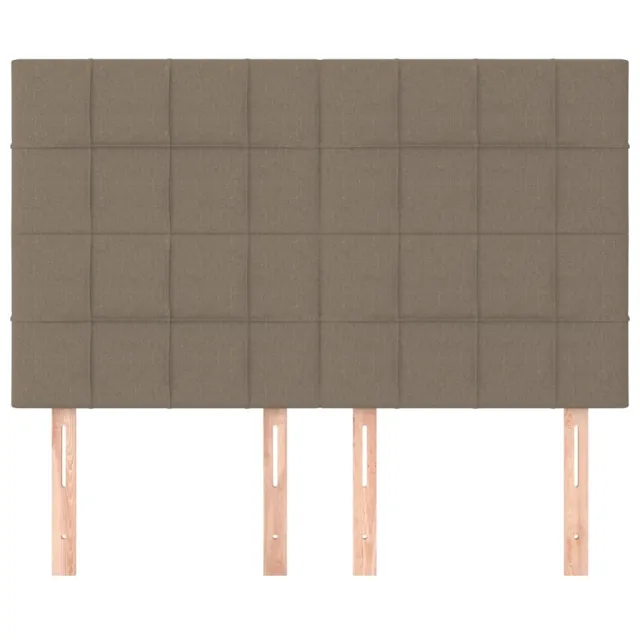 Tête de lit Taupe 144x5x118/128 cm Tissu