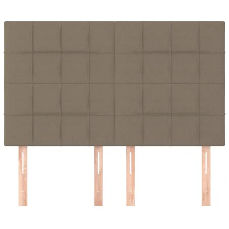 Tête de lit Taupe 144x5x118/128 cm Tissu