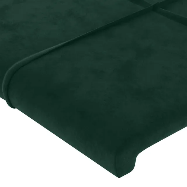 Tête de lit Vert foncé 80x5x118/128 cm Velours