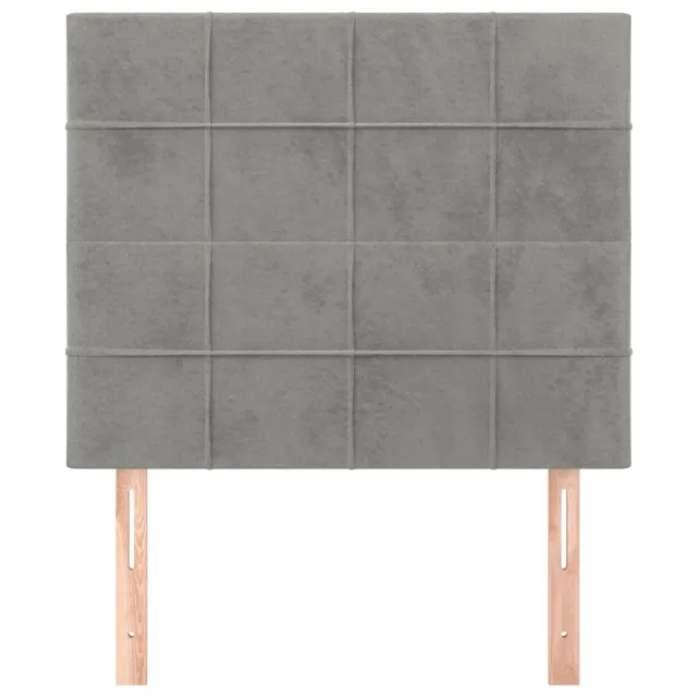 Tête de lit Gris clair 90x5x118/128 cm Velours