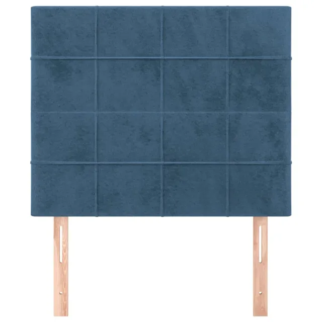 Tête de lit Bleu foncé 90x5x118/128 cm Velours