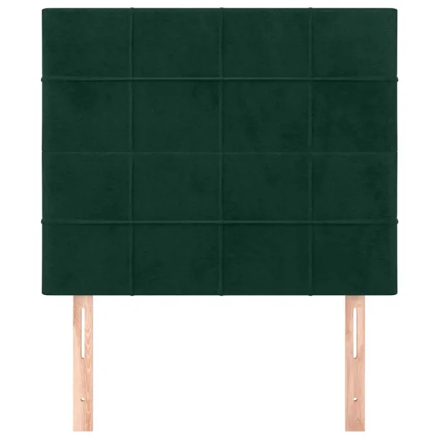 Tête de lit Vert foncé 100x5x118/128 cm Velours