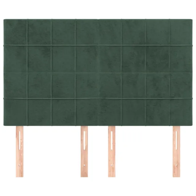 Tête de lit Vert foncé 144 x 5 x 118/128 cm Velours