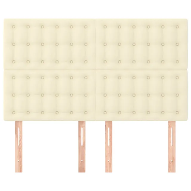 Tête de lit Crème 144x5x118/128 cm Similicuir