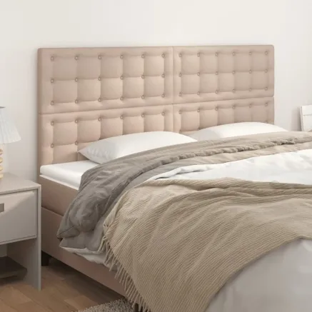 Tête de lit Cappuccino 200 x 5 x 118/128 cm Similicuir