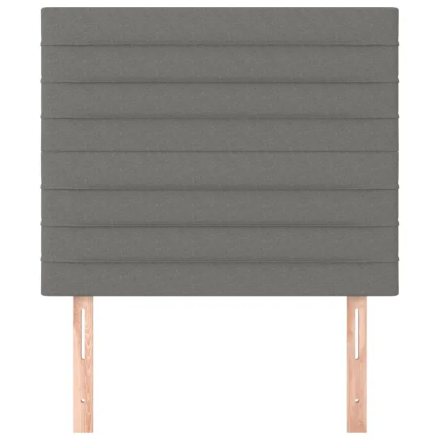 Tête de lit Gris foncé 80x5x118/128 cm Tissu
