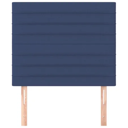 Tête de lit Bleu 80x5x118/128 cm Tissu