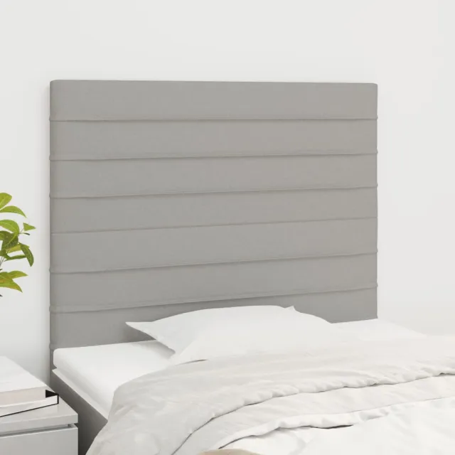 Tête de lit Gris clair 90x5x118/128 cm Tissu