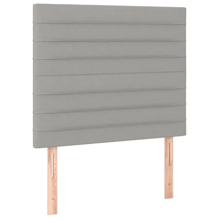 Tête de lit Gris clair 90x5x118/128 cm Tissu