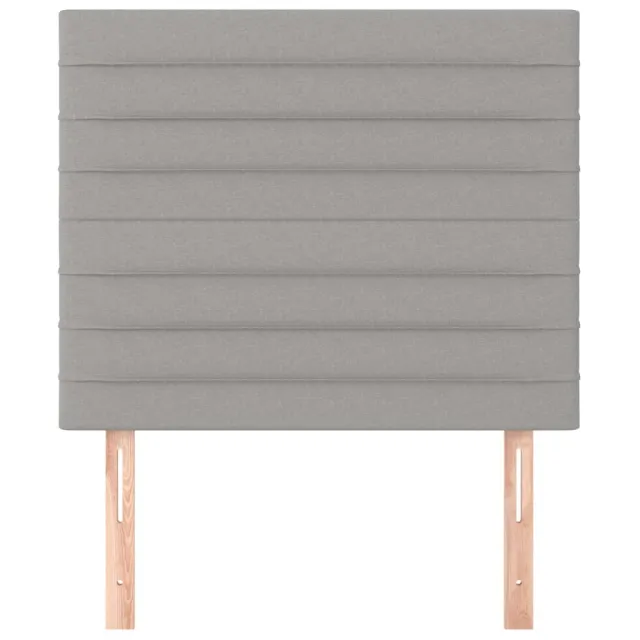 Tête de lit Gris clair 90x5x118/128 cm Tissu