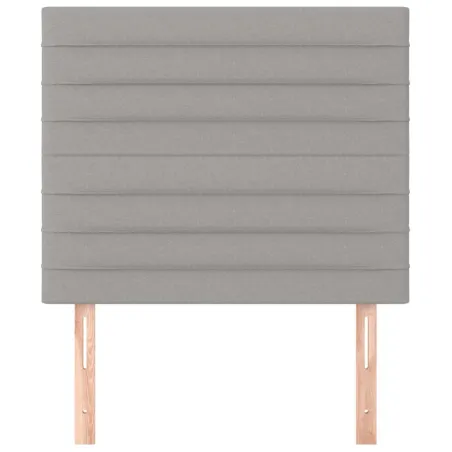 Tête de lit Gris clair 90x5x118/128 cm Tissu