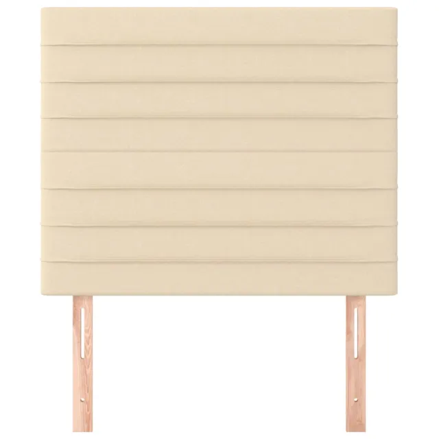 Tête de lit Crème 90x5x118/128 cm Tissu