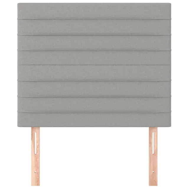 Tête de lit Gris clair 100x5x118/128 cm Tissu