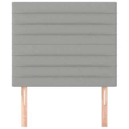 Tête de lit Gris clair 100x5x118/128 cm Tissu