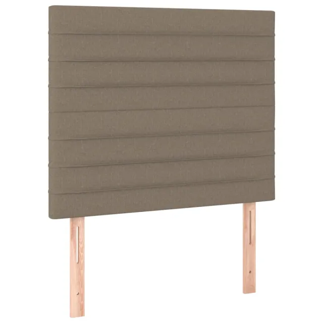 Tête de lit Taupe 100x5x118/128 cm Tissu