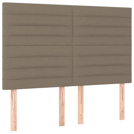 Tête de lit Taupe 144x5x118/128 cm Tissu