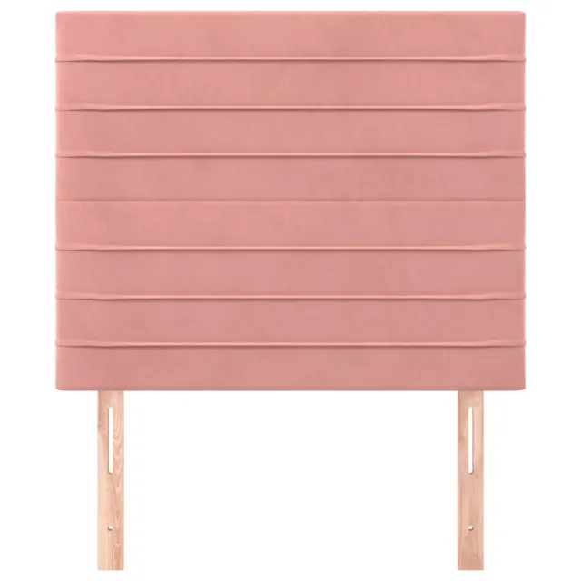 Tête de lit Rose 80x5x118/128 cm Velours