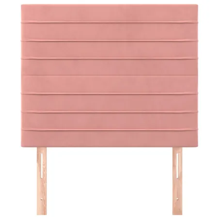 Tête de lit Rose 80x5x118/128 cm Velours
