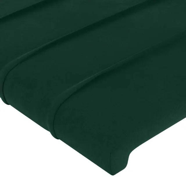 Tête de lit Vert foncé 90x5x118/128 cm Velours