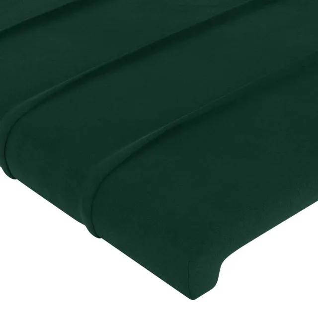 Tête de lit Vert foncé 100x5x118/128 cm Velours
