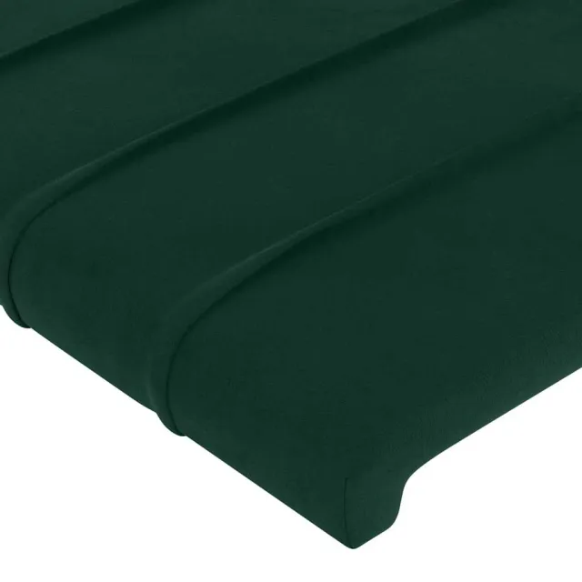 Tête de lit Vert foncé 160x5x118/128 cm Velours