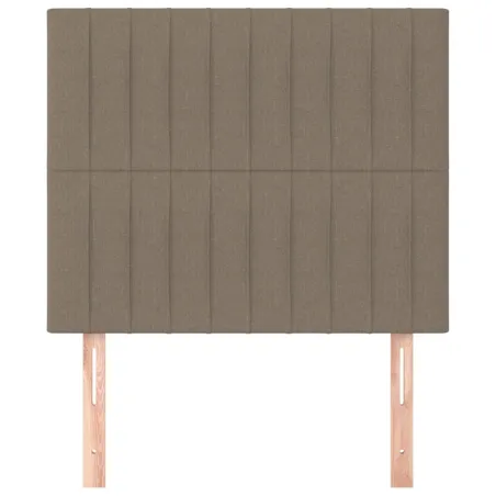 Tête de lit Taupe 80x5x118/128 cm Tissu
