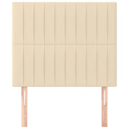 Tête de lit Crème 80x5x118/128 cm Tissu