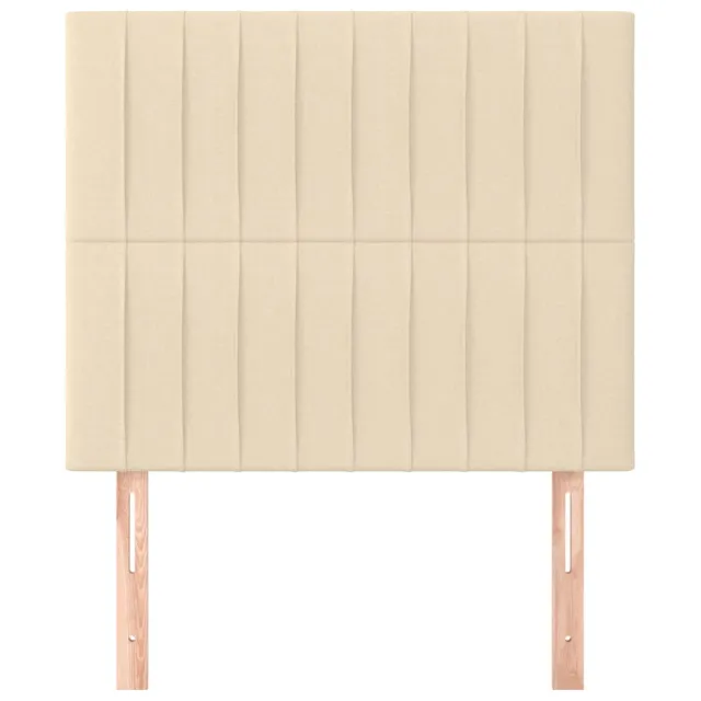 Tête de lit Crème 90x5x118/128 cm Tissu