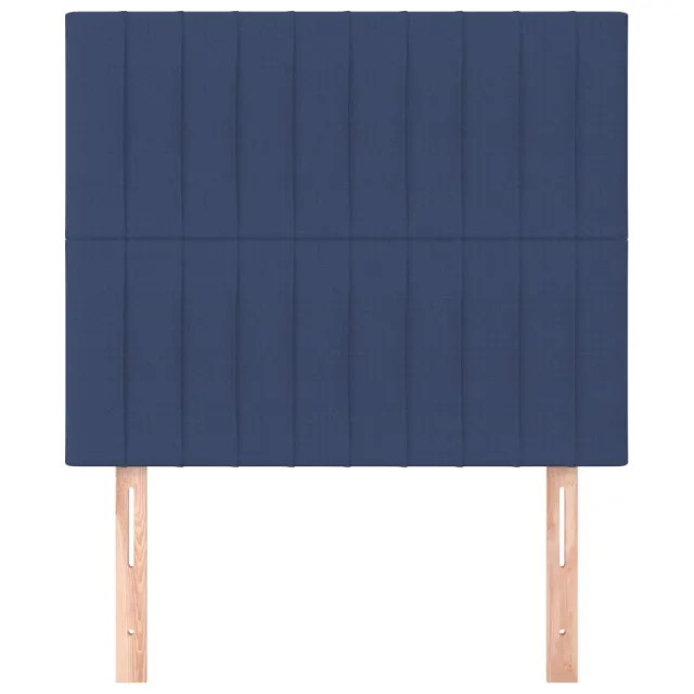 Tête de lit Bleu 90x5x118/128 cm Tissu