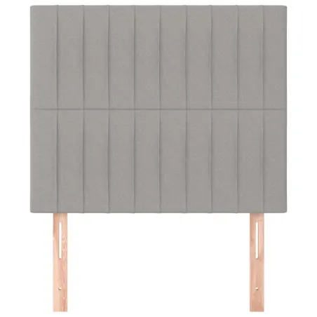 Tête de lit Gris clair 100x5x118/128 cm Tissu