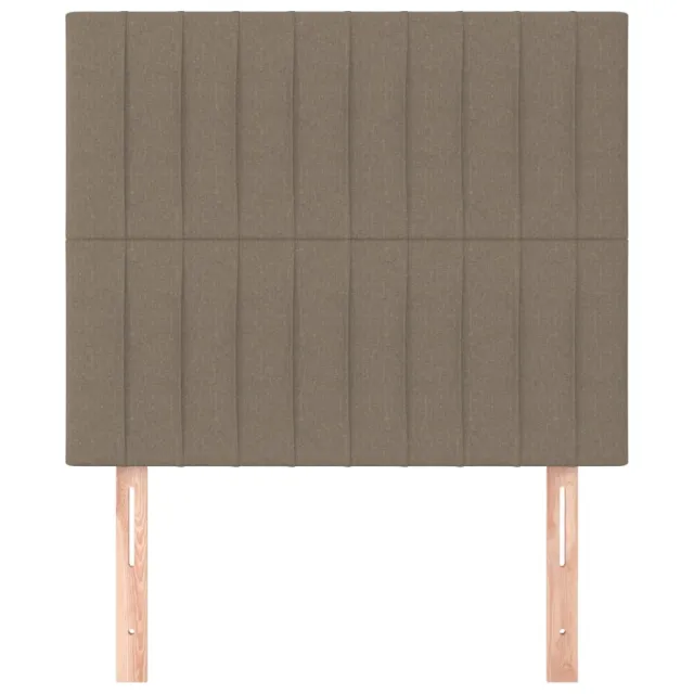 Tête de lit Taupe 100x5x118/128 cm Tissu