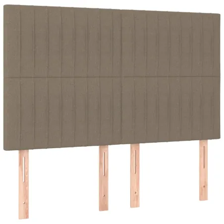 Tête de lit Taupe 144x5x118/128 cm Tissu