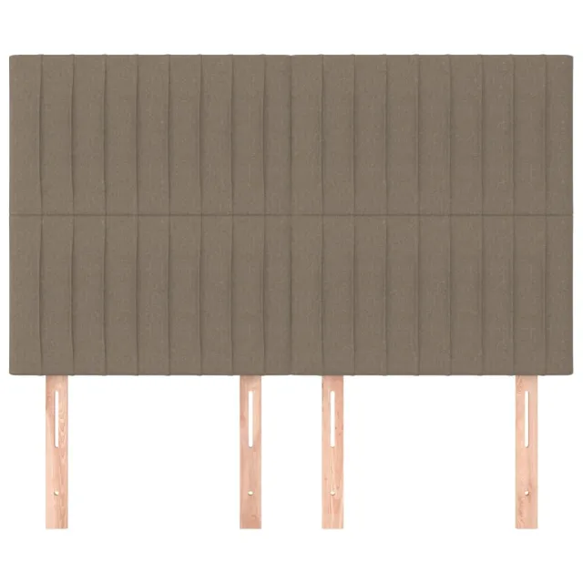 Tête de lit Taupe 144x5x118/128 cm Tissu