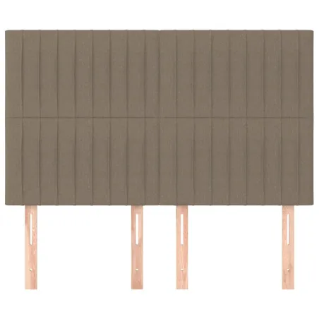 Tête de lit Taupe 144x5x118/128 cm Tissu