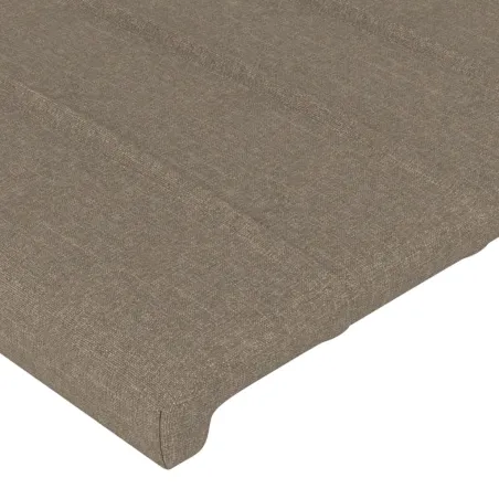 Tête de lit Taupe 144x5x118/128 cm Tissu