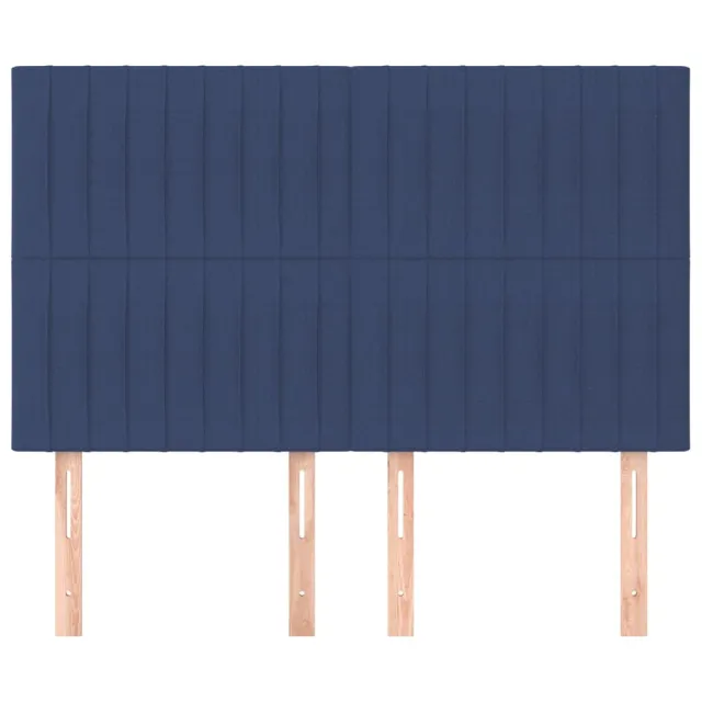 Tête de lit Bleu 144x5x118/128 cm Tissu