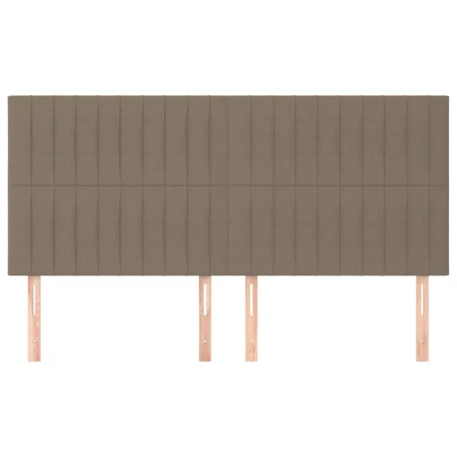 Tête de lit Taupe 160x5x118/128 cm Tissu