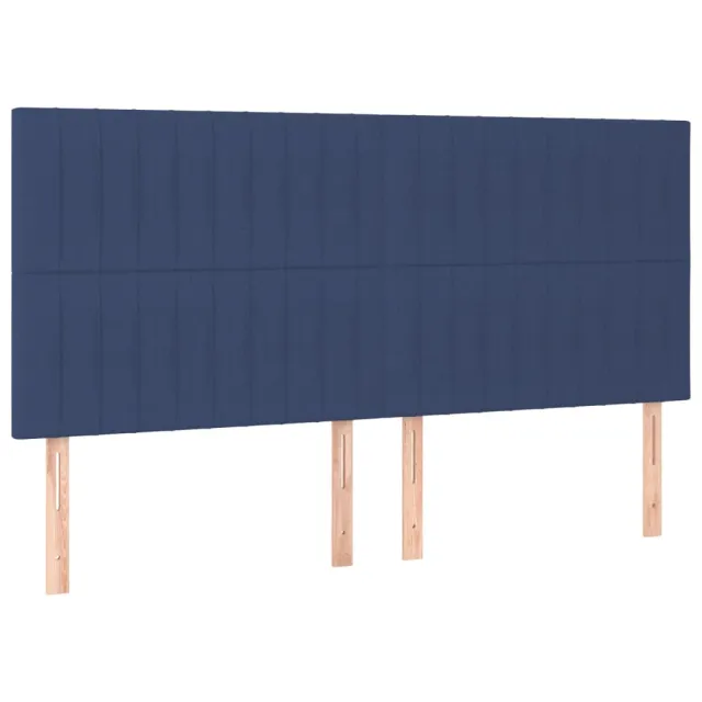 Tête de lit Bleu 180x5x118/128 cm Tissu