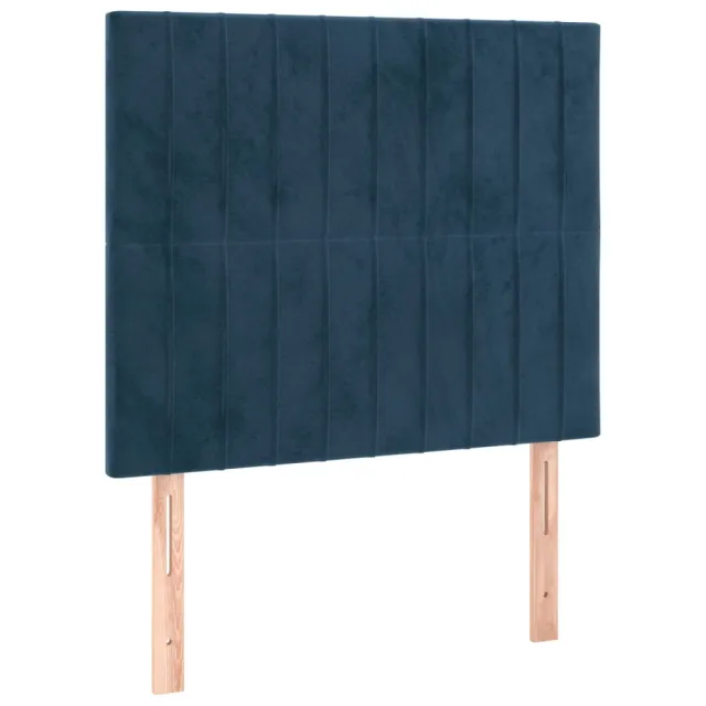 Tête de lit Bleu foncé 90x5x118/128 cm Velours